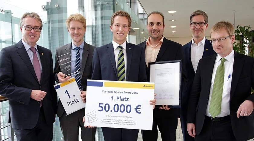 TUM-Studenten räumen mit FinTech Projekt bei Finance Award ab