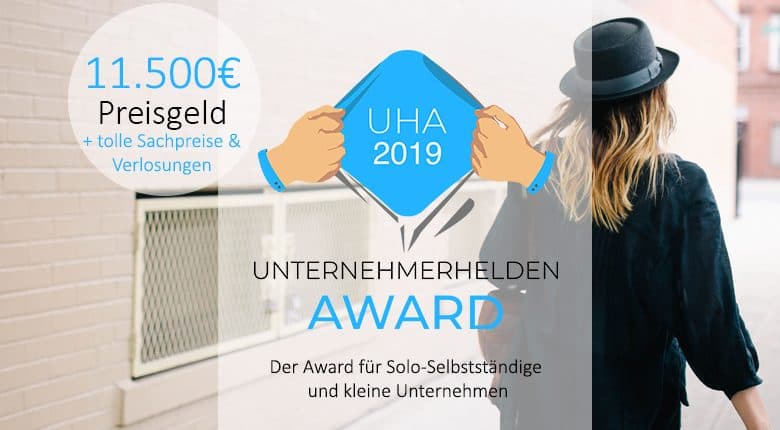 Solo-Selbständige aufgepasst: Jetzt für Unternehmerhelden-Award bewerben!