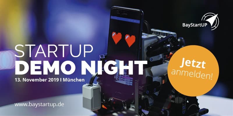 Jetzt als Startup-Aussteller für 14. Baystartup Demo Night bewerben!