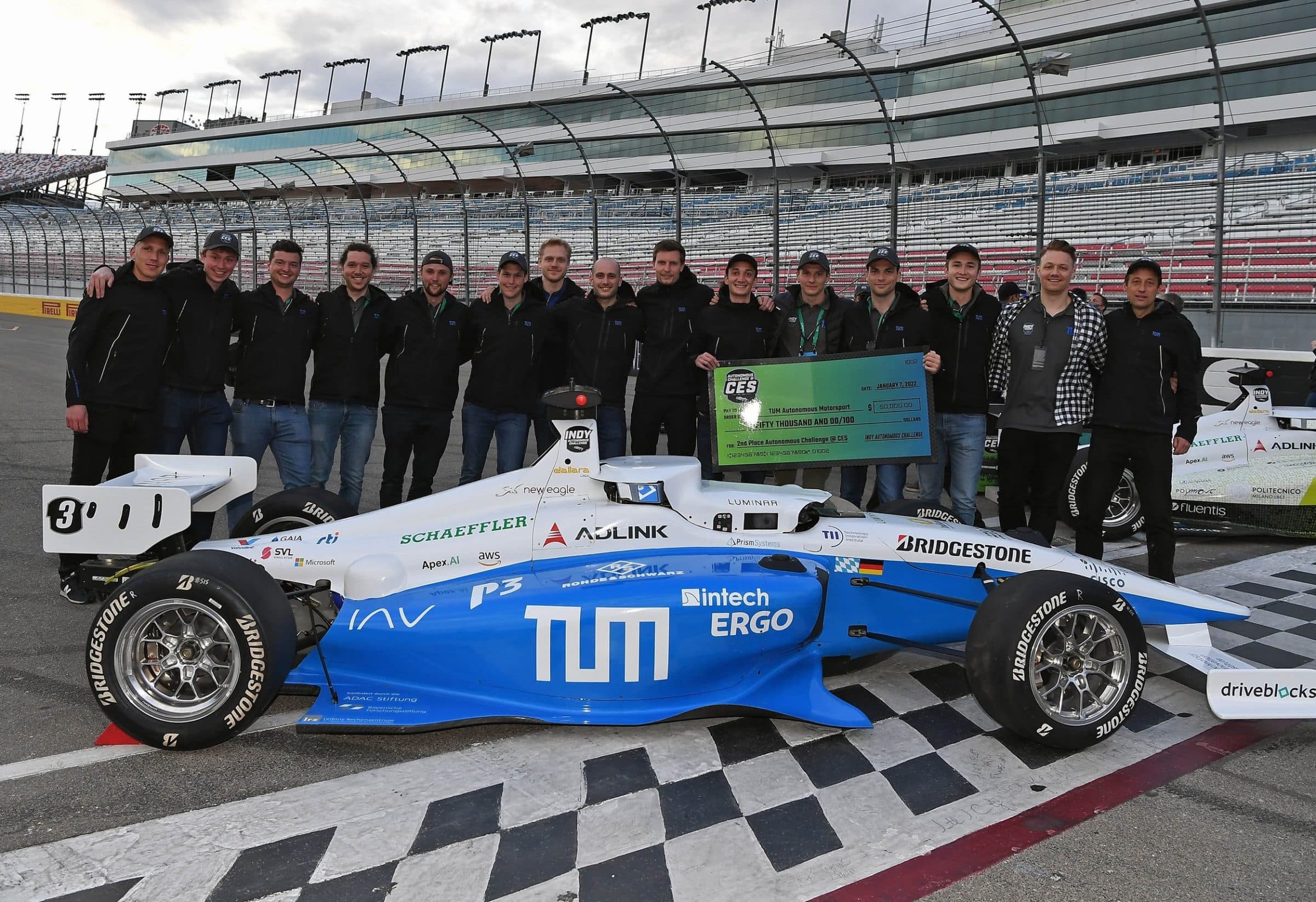 Autonomous Challenge: TUM fährt auf den zweiten Platz