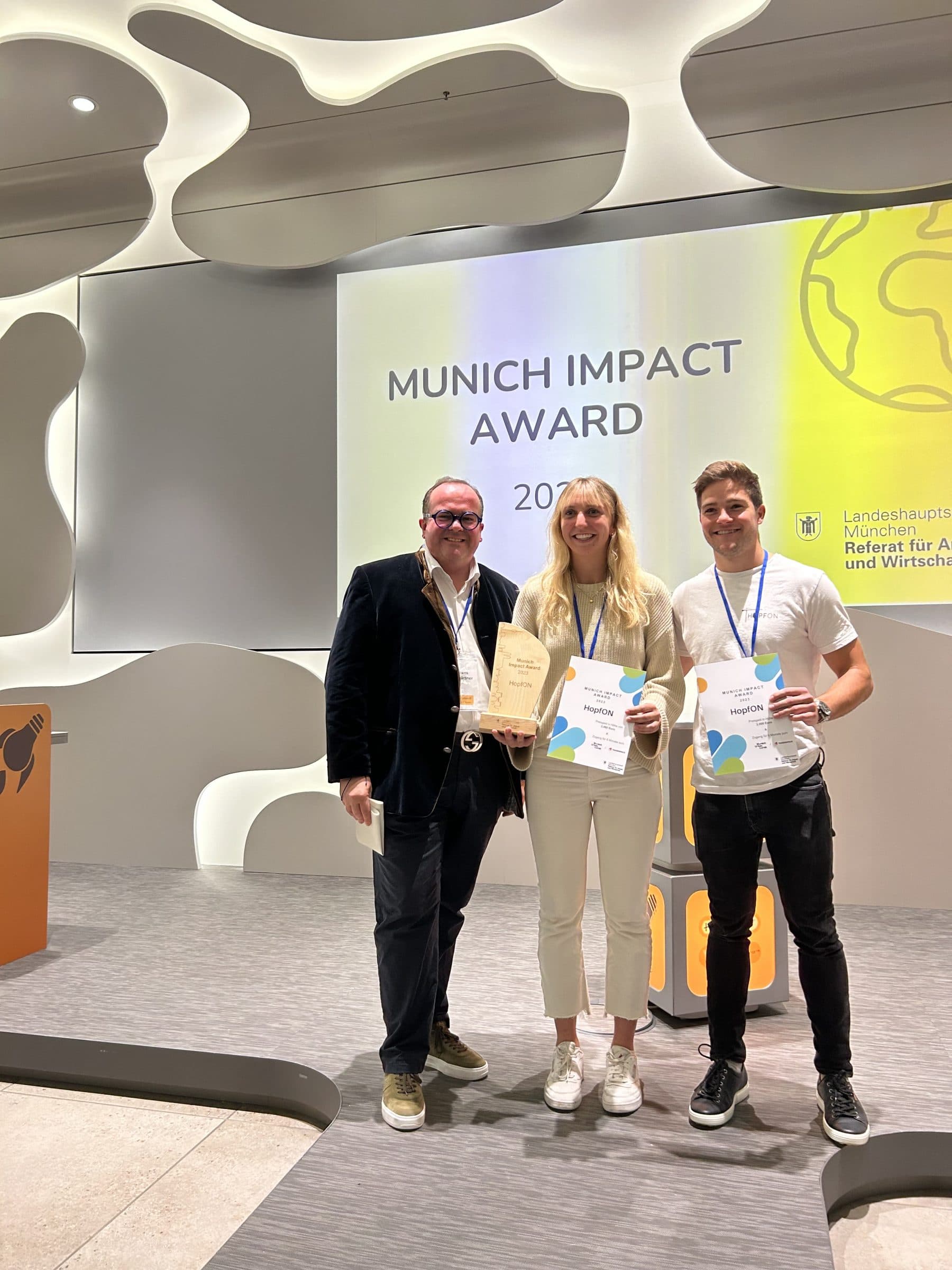 Hopfon gewinnt ersten „Munich Impact Award“