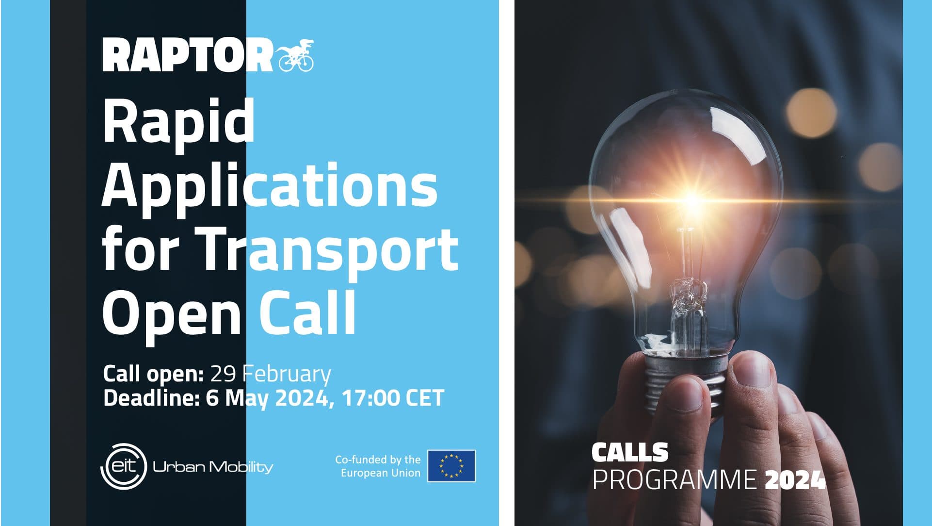 EIT Urban Mobility: RAPTOR-Programm sucht Mobility-Startups