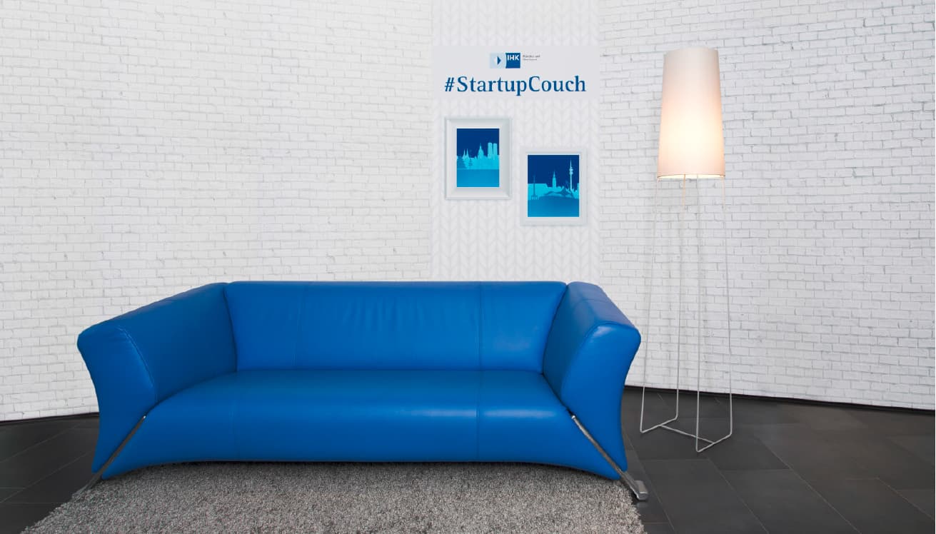 Gründungsexperten auf der IHK Startup Couch bei Bits and Pretzels