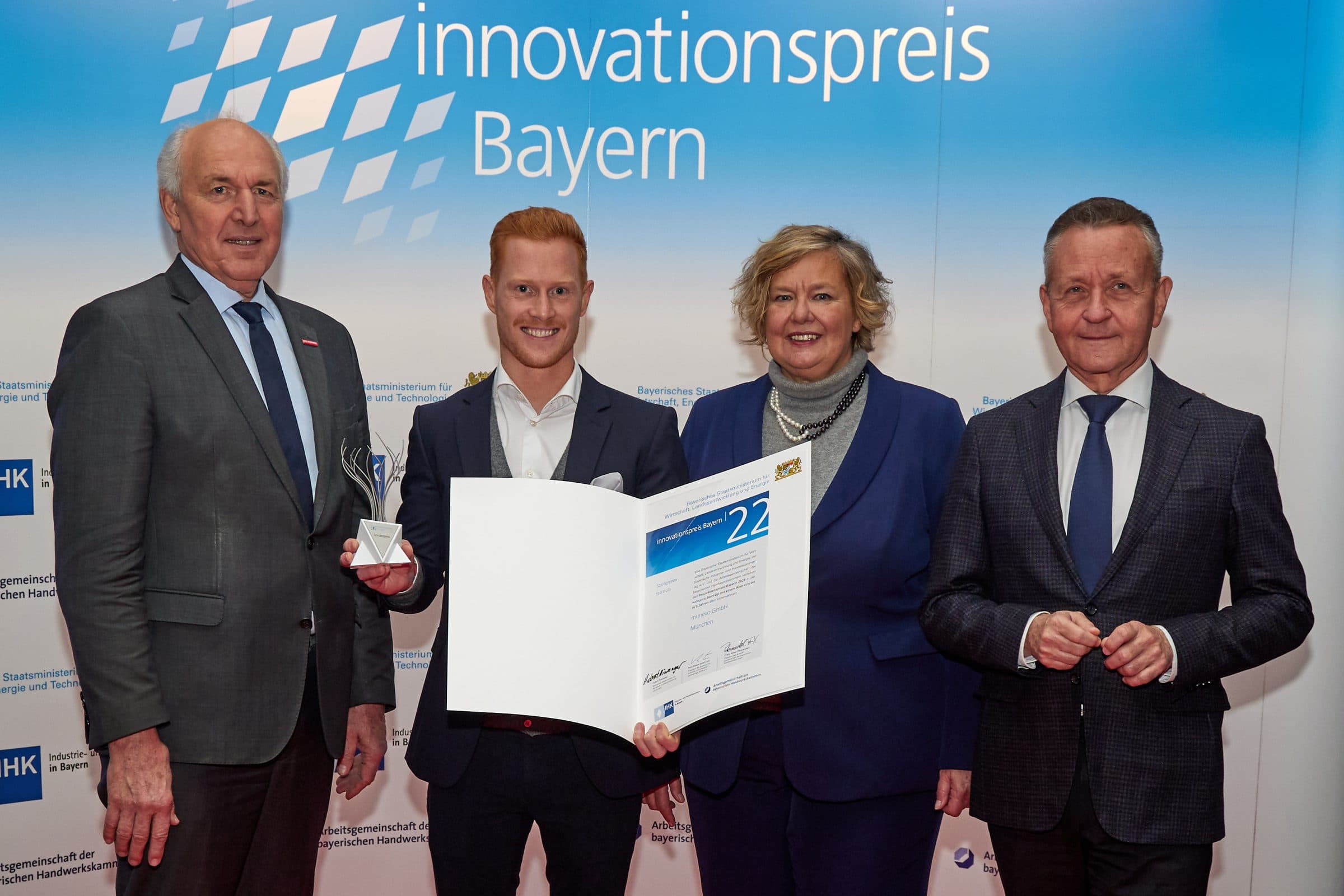 Munevo gewinnt Innovationspreis Bayern