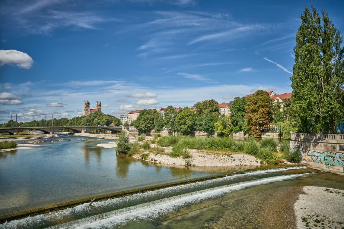 Büroräume mit Blick auf die Isar direkt beim Dt Museum